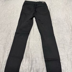 Paige Mid Rise Black Jeans